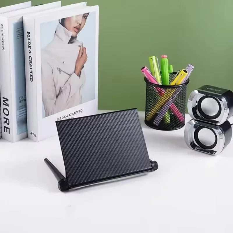 support tablette pliable noir fibre carbone moderne clips respectueux l'environnement salon