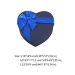 boîte cadeau forme cœur rose rouge bleu marine papier kraft satinée classique mariage fête