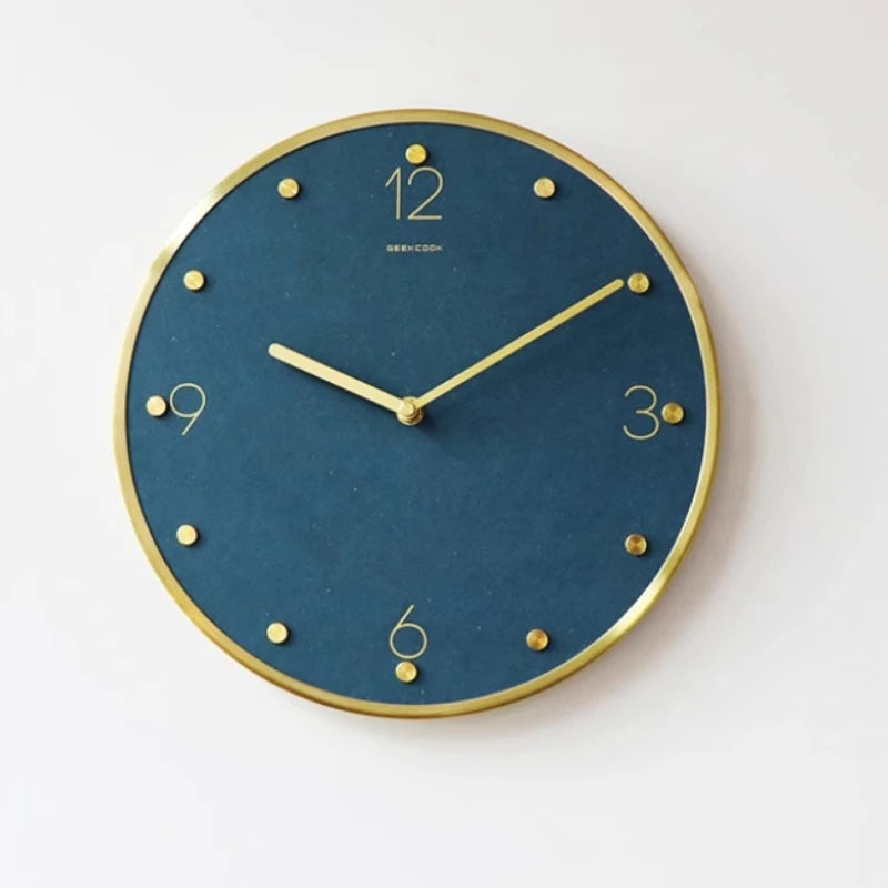 horloge murale rouge moderne nordique aiguille numérique verre cristal salon décoration vintage pendule dorée