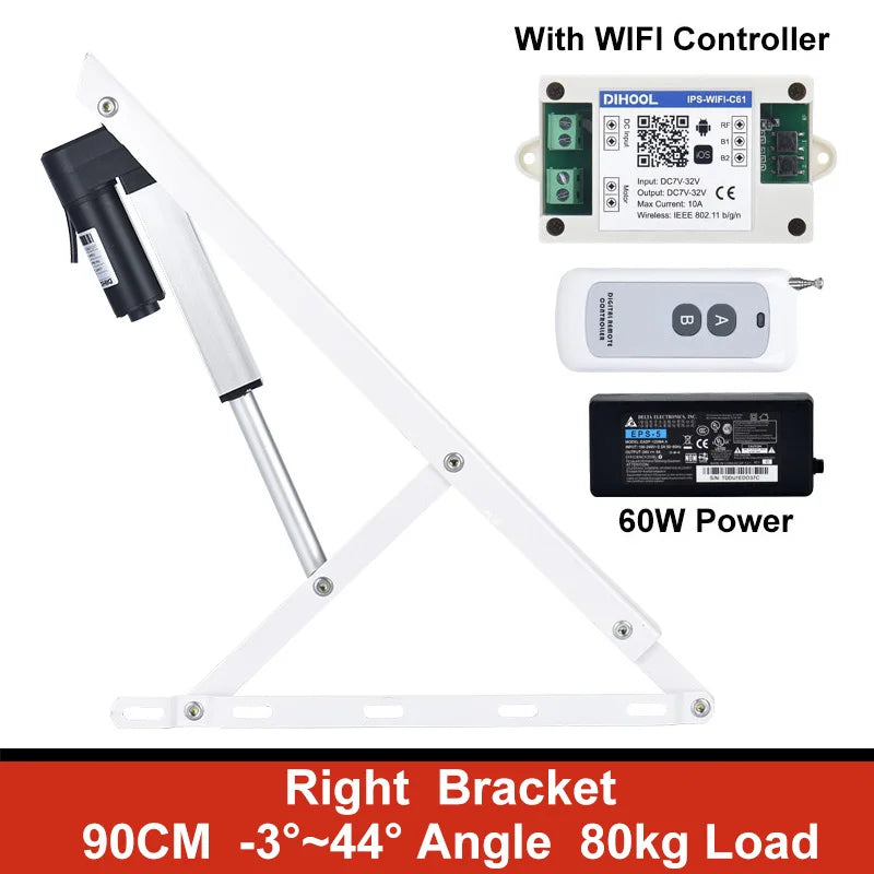 support charge électrique pliable blanc moderne moteur électrique lisses opaques lit