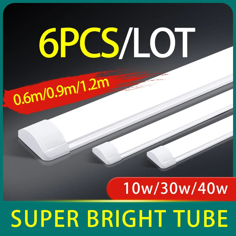 tube led blanc moderne 180° 20w 30w 40w 0.6m 0.9m 1.2m 5500k 7000k