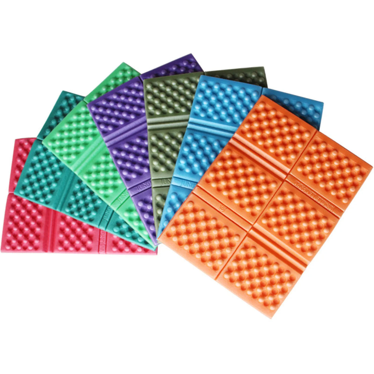 coussin sol imperméable mousse pu xpe perforé moderne orange rose vert bleu violet noir