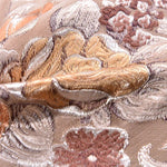 taie d'oreiller polyester broderies florales beige rouge bleu clair marron gris maison hospitalière élégante