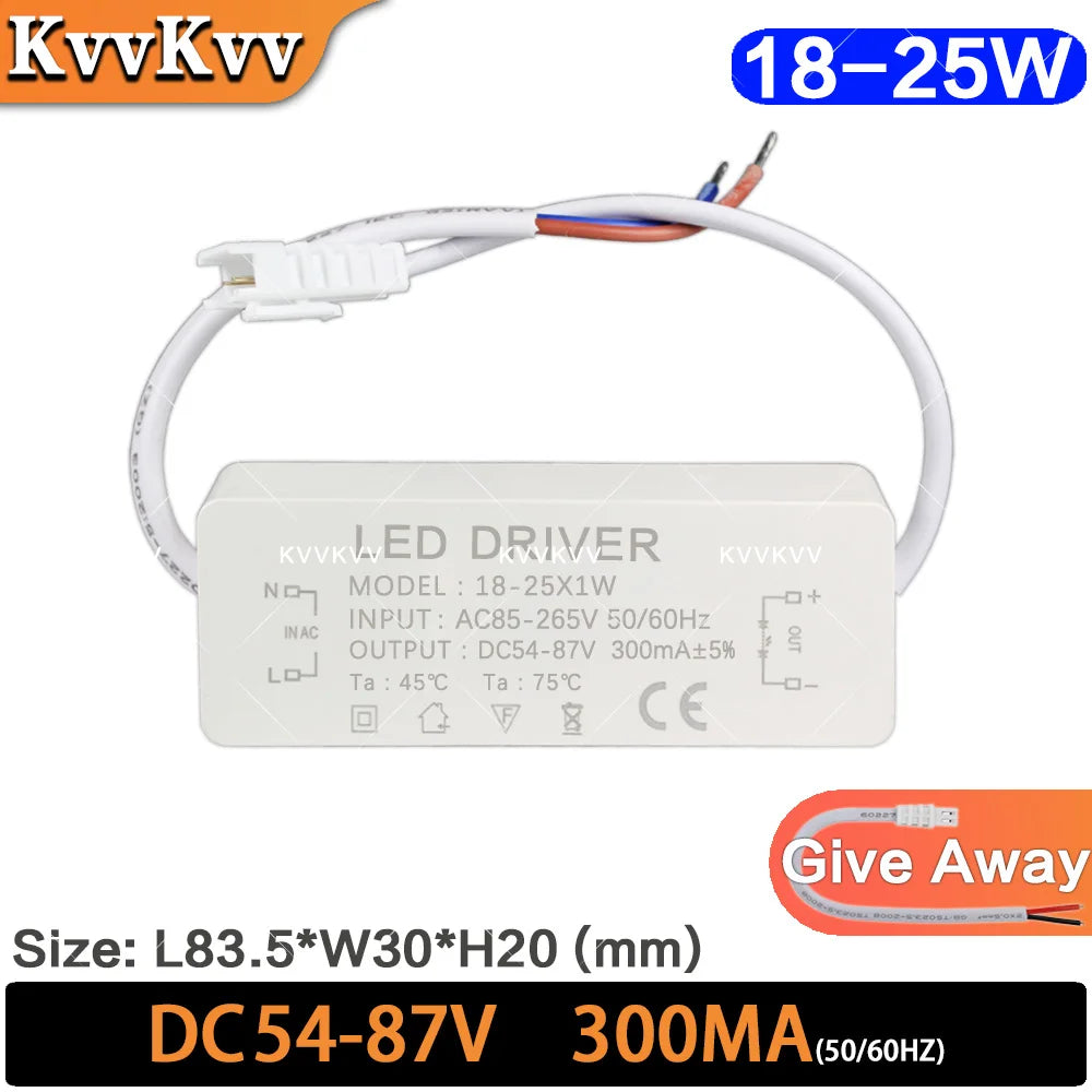 adaptateur alimentation led driver 36w 30w 18w constante 300ma moderne encastrable