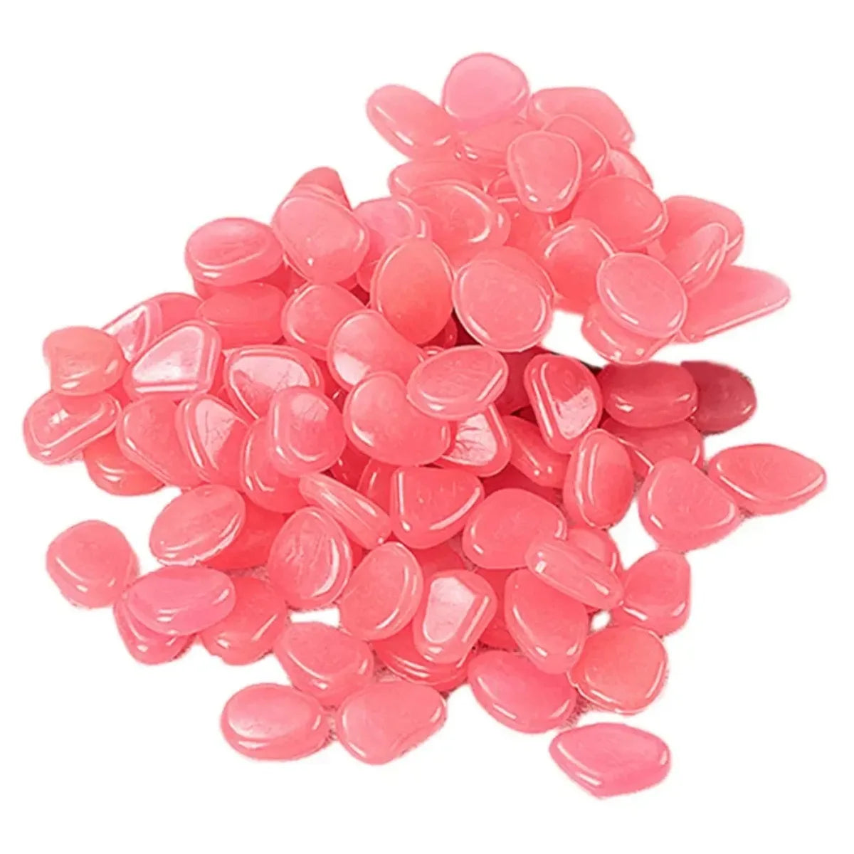 décoration extérieure galets lumineux bleu vert modernes semi translucides 300pcs