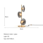 lampe sol moderne verre translucide noir blanc beige intérieur chambre salonhôtel