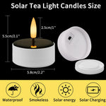 bougies led solaires sans flamme blanc noir modernes decoration intérieure interrupteur rotatif forme coupe