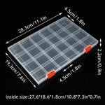 boîte rangement transparente 48 compartiments clips modernes bijoux accessoires exposé organiser trưng bày