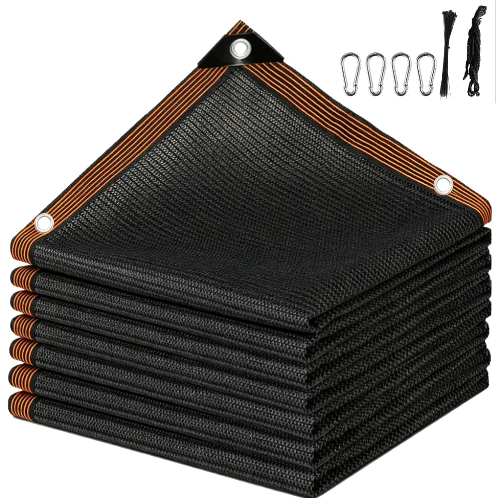 toile protection solaire marron clair tissée moderne clips métalliques cordelette 100x200cm 200x300cm 200x400cm 300x400cm