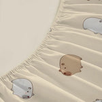 drap housse imprimé lapins mignons motif enfant moderne élastique coton polyester lit chambreDecoration