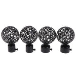 boules suspension modernes perforées blanc noir 22mm 28mm eyelets rideaux tringle accessoire