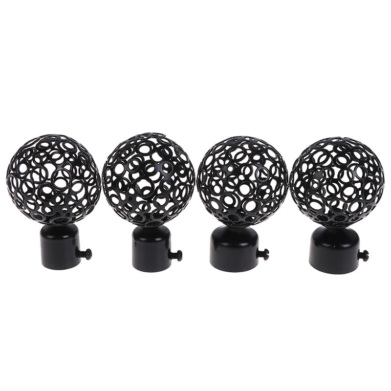boules suspension modernes perforées blanc noir 22mm 28mm eyelets rideaux tringle accessoire
