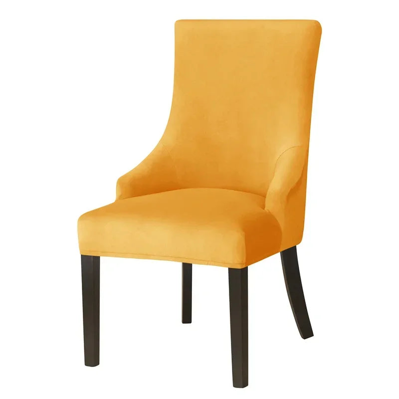 housse chaise velours gris moderne adhésive polyeste protection événementière banquet mariage