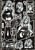 stickers anime adolescents coque téléphone carnet bricolage artisanat divers motifs couleurs