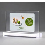 cadre photo acrylique transparent clips moderne support panneau publicitaire base vertical horizontal