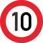 panneau signalisation interdiction stationner métal rond rouge blanc garage décoration murale extérieur voiture interdit