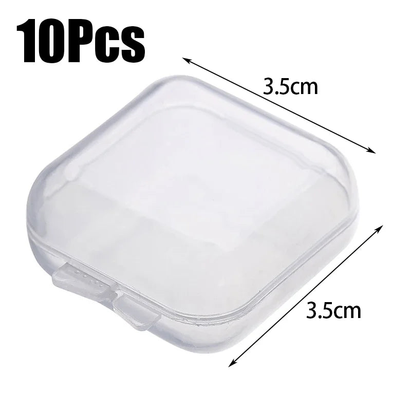 boîtes rangement bijoux transparentes plastique modernes poignées stockage oreilles anneaux bracelets set pratique