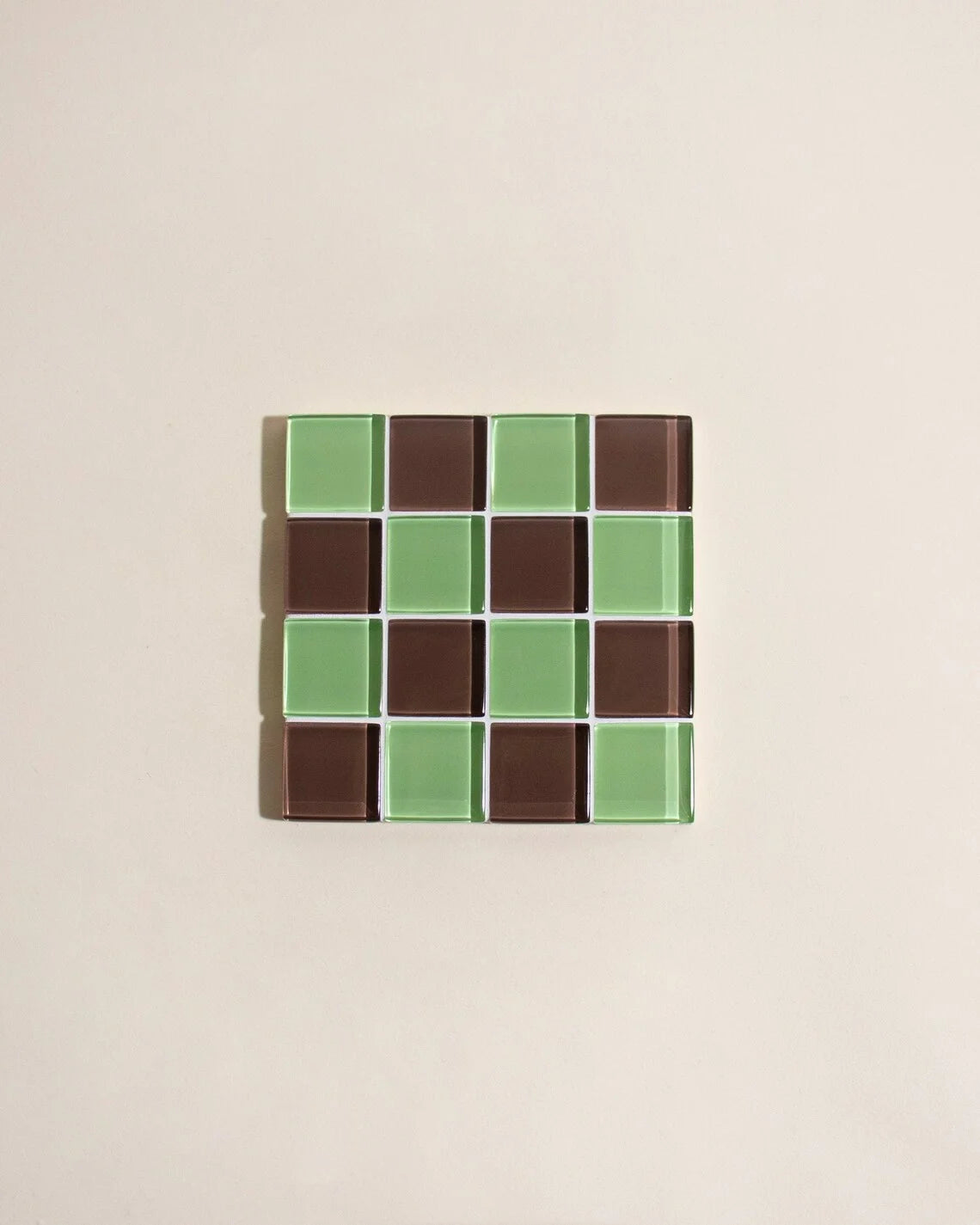coasters verre mosaïque couleurs vives moderne maison decoration jouets adultes cocktail
