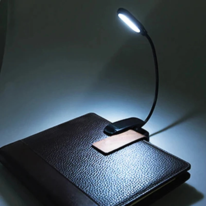 lampe lecture pince noire led rechargeable flexible moderne interrupteur