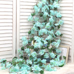 guirlande fleurs artificielles cerises rose clair décor mariage romantiqueintérieur festive