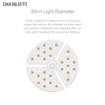 lampe chirurgicale blanc moderne fixation murale interrupteur tactile 30cm diamètreclinic usage