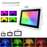 projecteur led rgb ip68 moderne 110v 220v noir blanc télécommande triplex