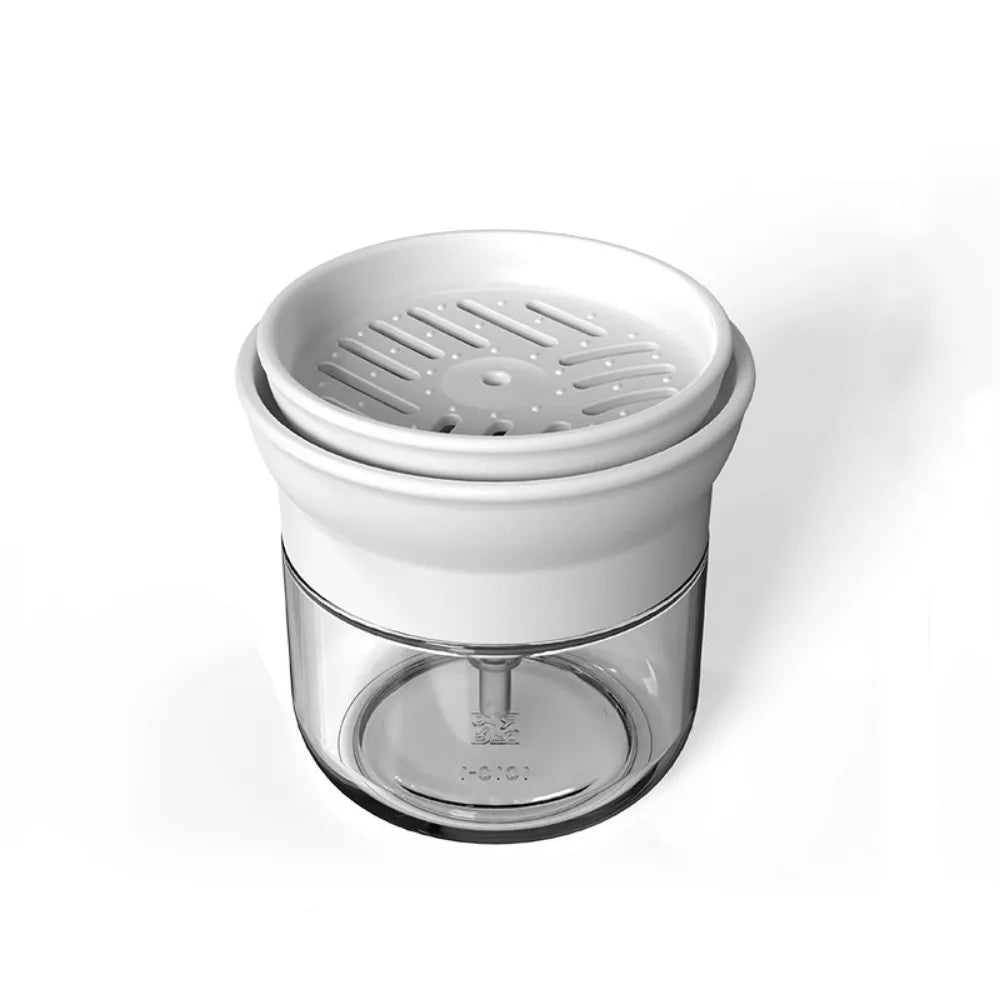 savon vaisselle 280ml distributeur verre transparent support savon pratique moderne cuisine blanc vert