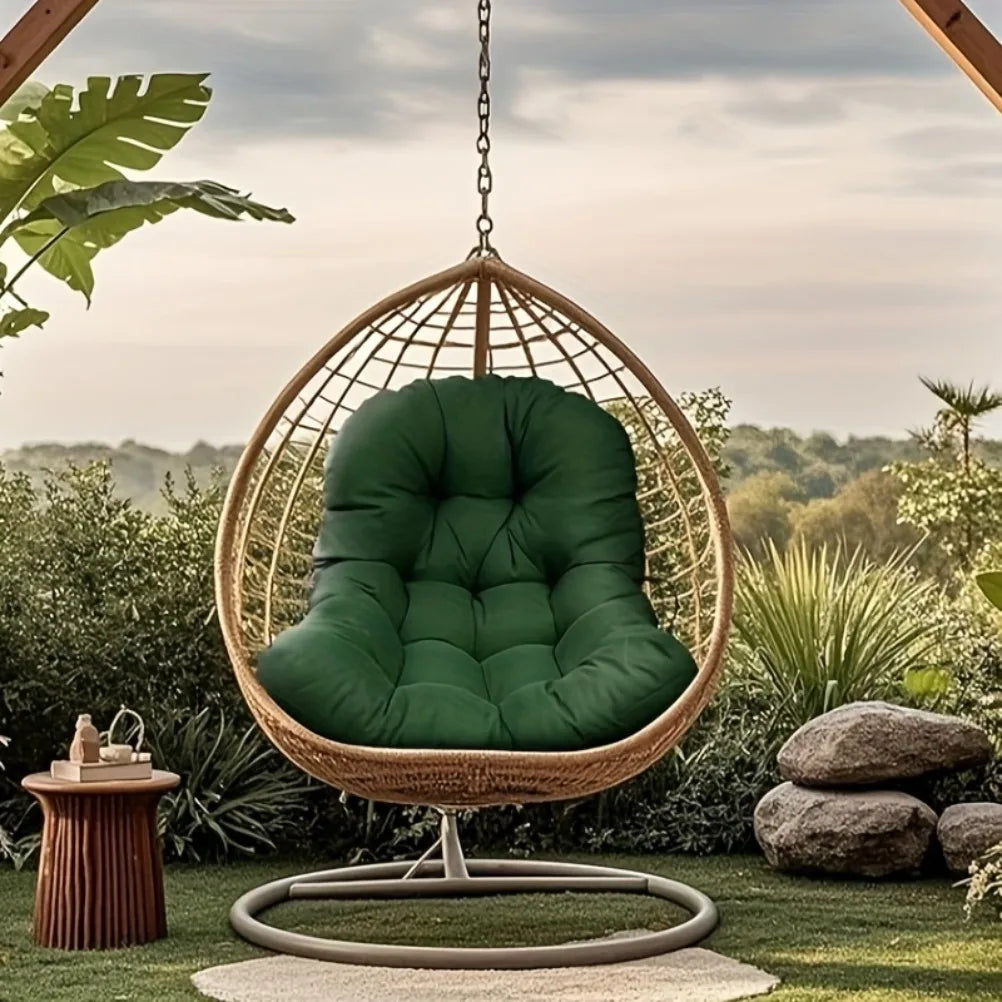 fauteuil suspendu coussin forme imperméable coton polyester marron vert bleu gris noir moderne confortable