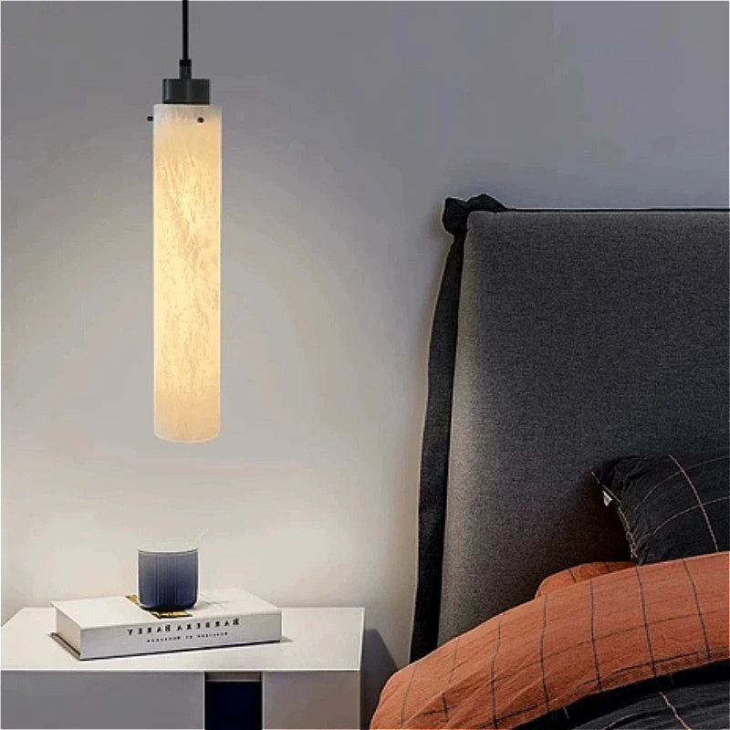 lampe suspendue marbre moderne blanc noir salle bain salon chambre