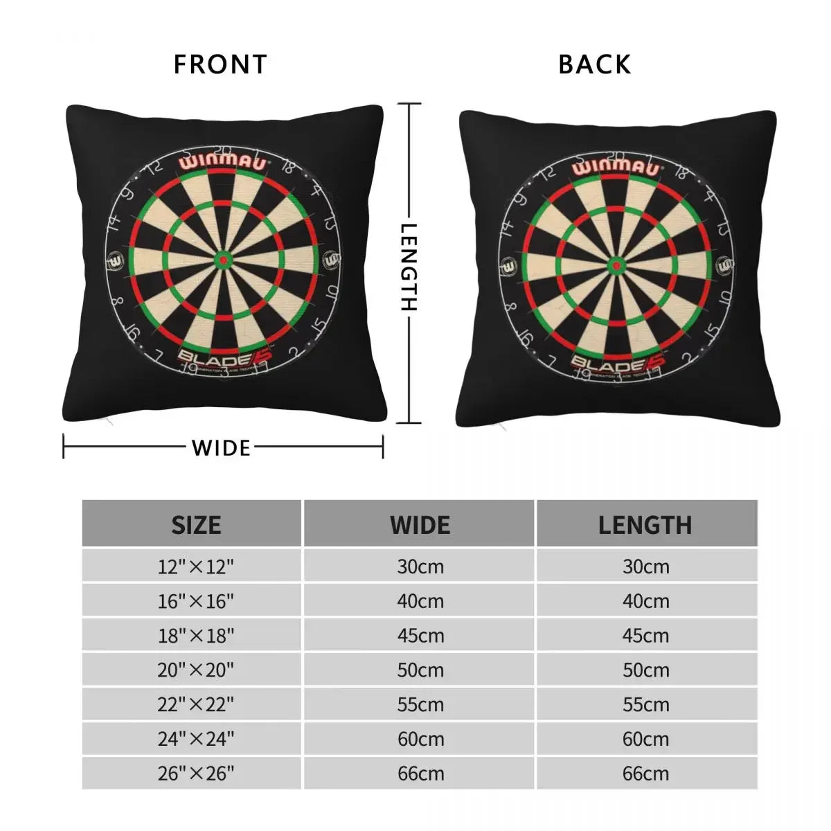 taie d'oreiller carrée échiquier noir moderne 100% polyester zip invisible 30x30cm 40x40cm 45x45cm 50x50cm