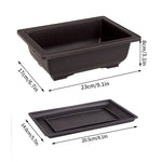 pot plante jardin extérieur marron moderne grille drainage fleurs succulentes bonsaï