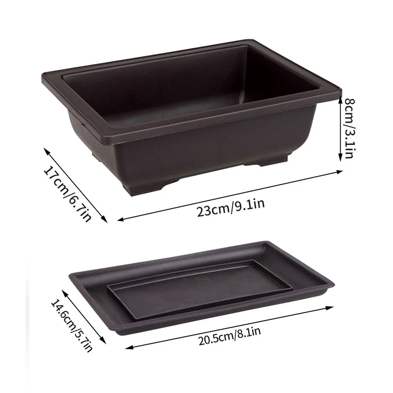pot plante jardin extérieur marron moderne grille drainage fleurs succulentes bonsaï