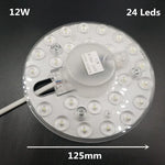 plaque led moderne blanc connecteur câbles 12w 18w 24w 36w