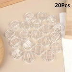 supports bijoux transparents blancs noirs clips modernes minimalistes rangement affichage bagues stockage