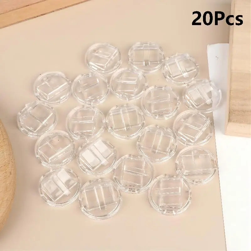 supports bijoux transparents blancs noirs clips modernes minimalistes rangement affichage bagues stockage