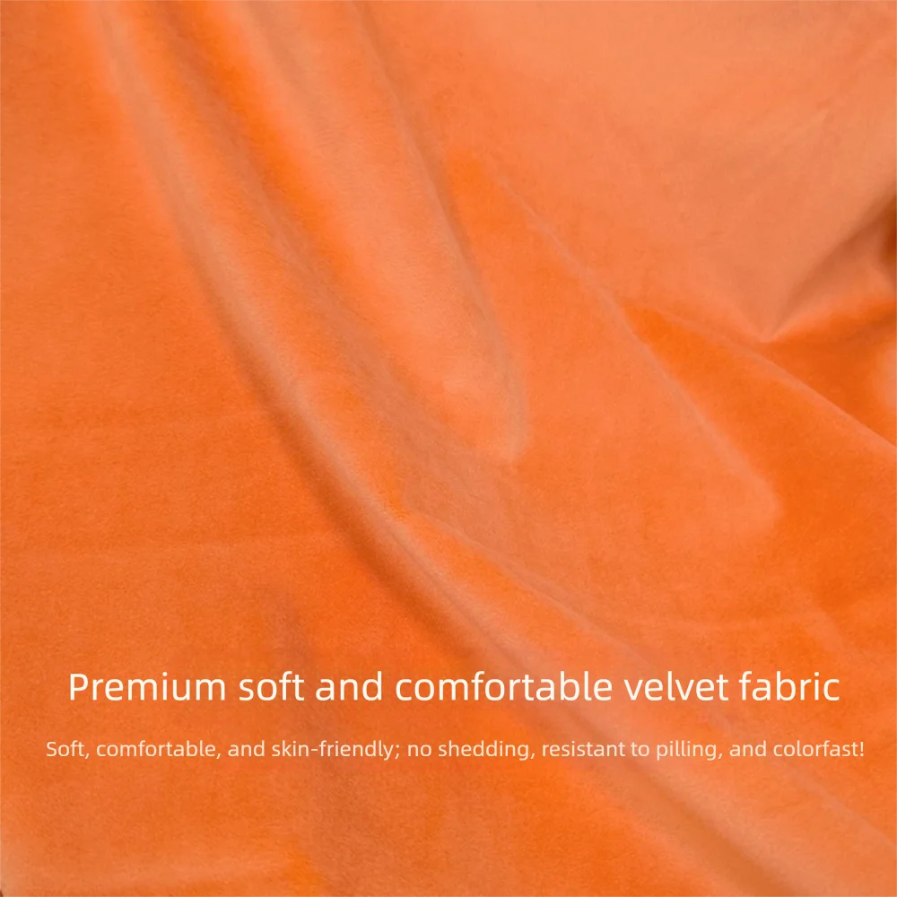 housse coussin velours 40cm ronde fermeture eclaire non toxique polyestre maison decorative confortable