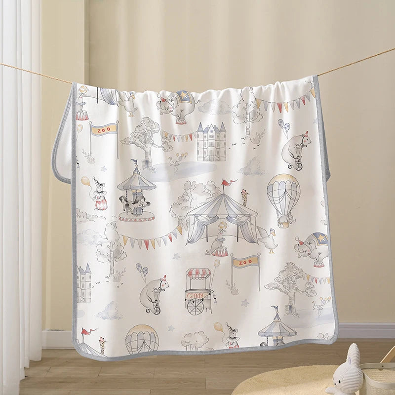 drap berceau imperméable coton reutilisable rayures ours lapins animaux coeurs clips