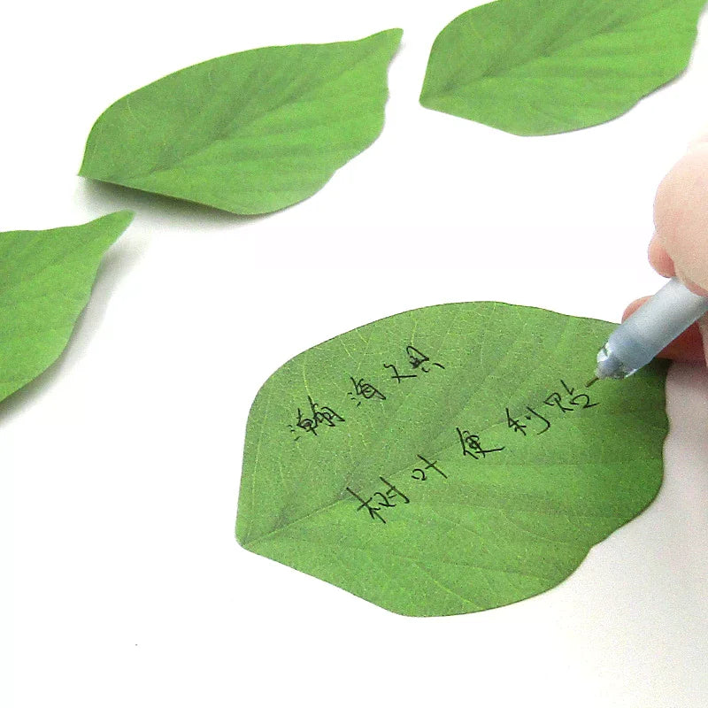 feuilles decoratives adhésives vert veines feuilles texture naturelle imprimé facile utiliser 9.5cm 6.2cm