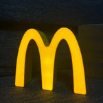 lampe led veilleuse dessin animé forme hamburger jaune moderne chambre enfant rechargeable
