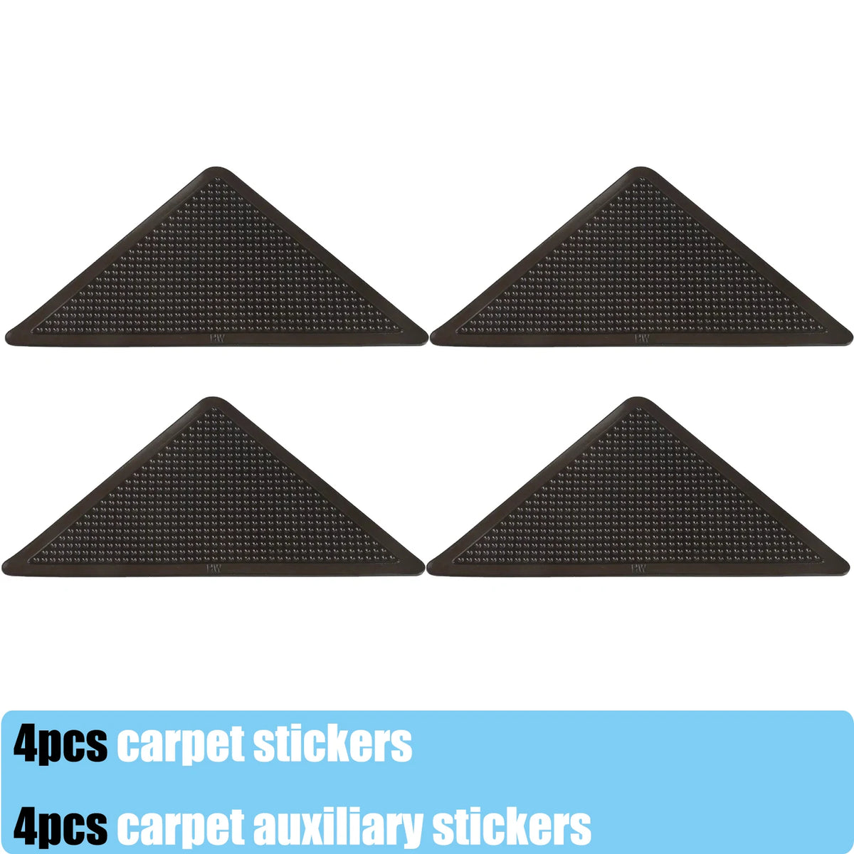 protections anti dérapantes tapis adhésives triangles texturées noir beige blanc orange gris intérieur utilitaires