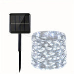 guirlande lumineuse solaire 300 led multicolore moderne 110ft ip65 abs led individuels