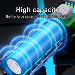 lampe poche rechargeable led zoomable noire éclairage 500mètres camping outdoor