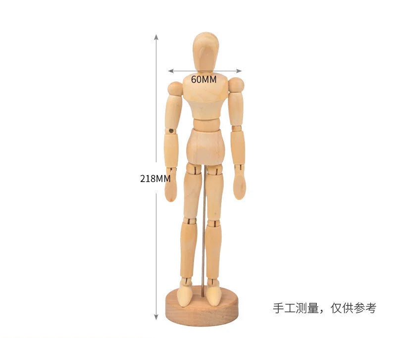 figurines articulées bois décoratives maison artistiques différentes tailles éléments accessoires