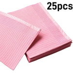 serviettes jetables violet blanc rose rayures horizontales modernes 100 pièces coussin repos main emballage