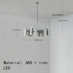 Suspension lumineuse moderne tubulaire contemporaine gris noir rouge ampoules intégrées