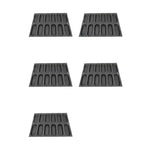 moule silicone perforé noir cavités rectangulaires baking tray viennoiseries industriel utilitaire cuisine