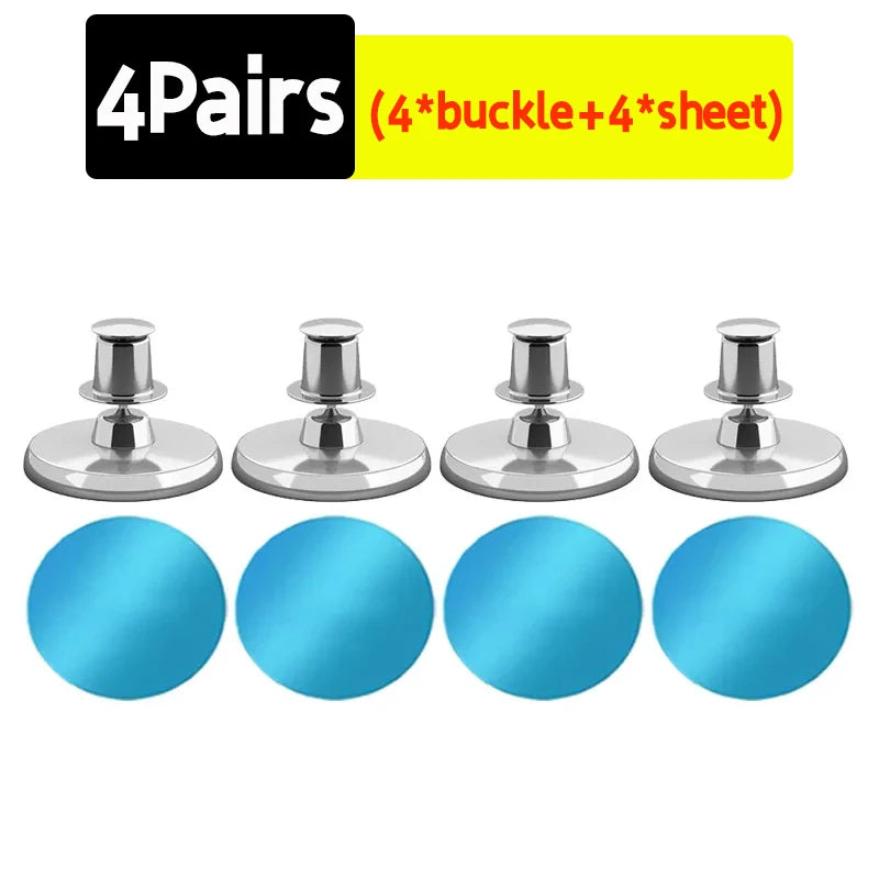 boucles magnétiques argentées rideaux voilages attaches décoratives clips fixation moderne