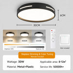 lampe moderne télécommande led noir blanc minimaliste fixations vis