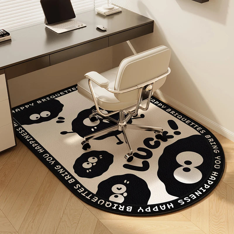 tapis moderne dessins animés happy briquettes bienvenue maison antidérapant imperméable intérieurextérieur
