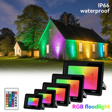 projecteur led noir moderne ip66 rgb extensible filaire 220vextérieur jardin